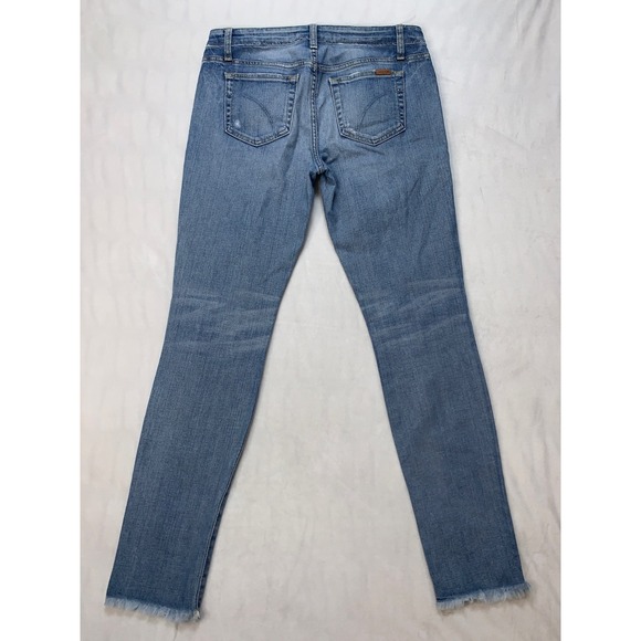 Joe's Jeans The Finn Ankle Skinny Ankle Distressed Japanese Denim Size 28 Yuki - Picture 3 of 10